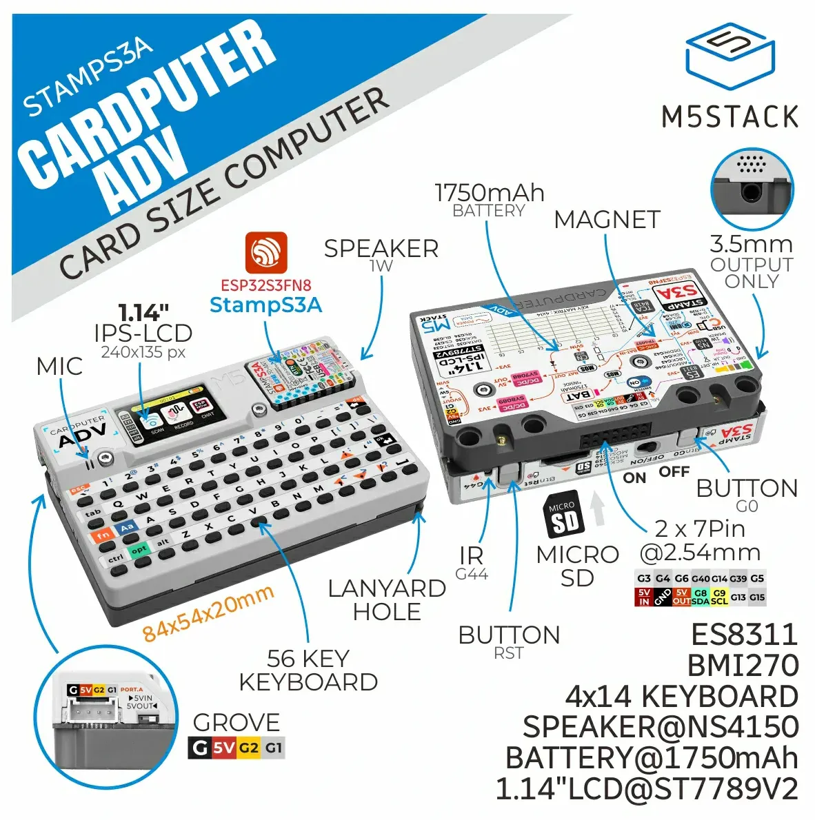 M5Stack Cardputer Adv Version (ESP32-S3)
